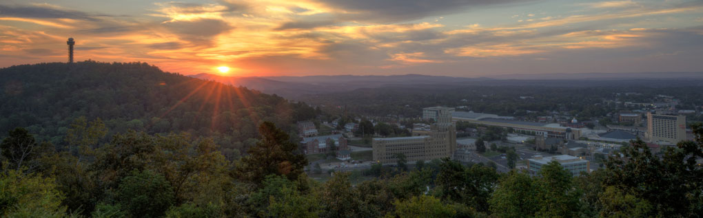 West Mountain Sunrise Hot Springs, Arkansas