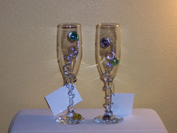 Mardi Gras Champagne Flute