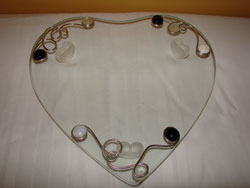 Heart Leg Platter - White